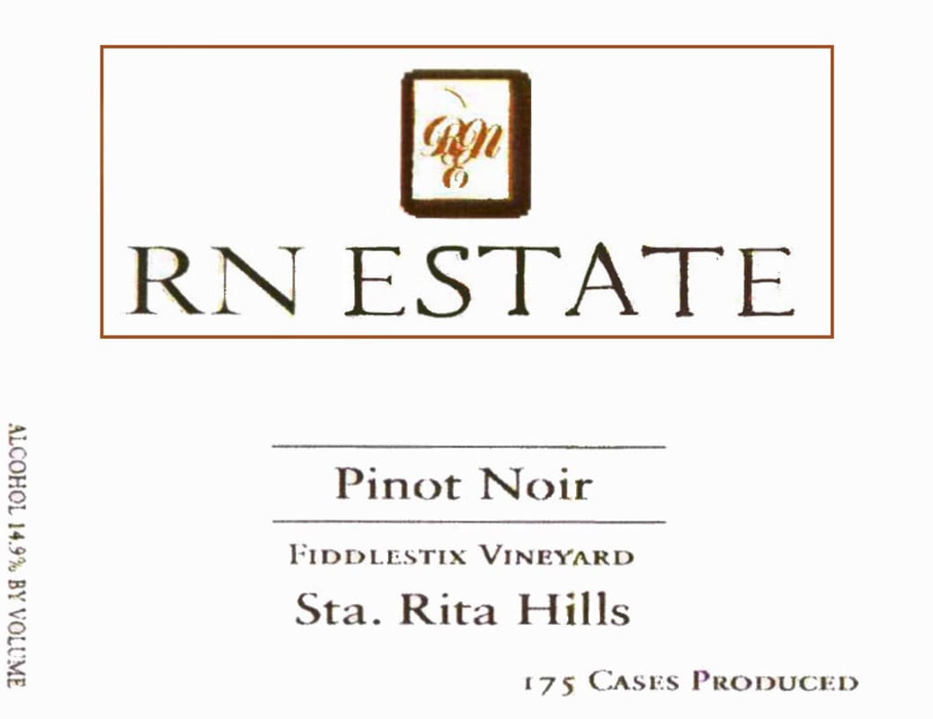 RN Estate Fiddlestix Vineyard Pinot Noir 2011 Front Label