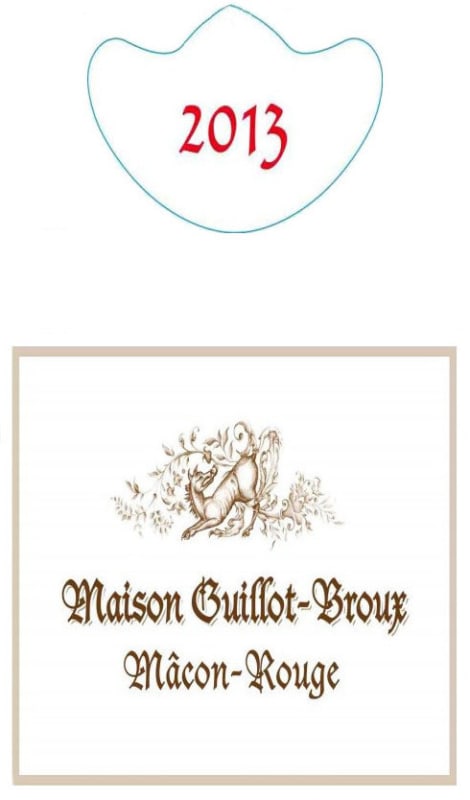 Domaine Guillot-Broux Macon Rouge 2013 Front Label