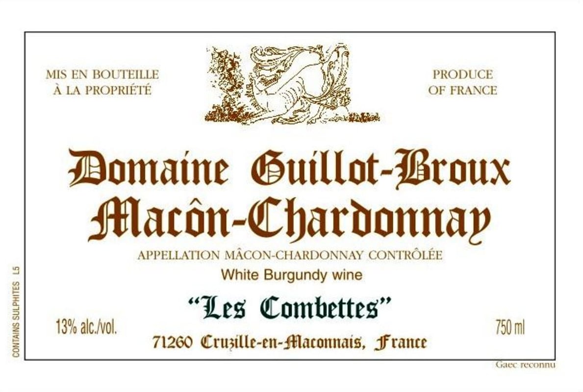 Domaine Guillot-Broux Macon Les Combettes 2011 Front Label