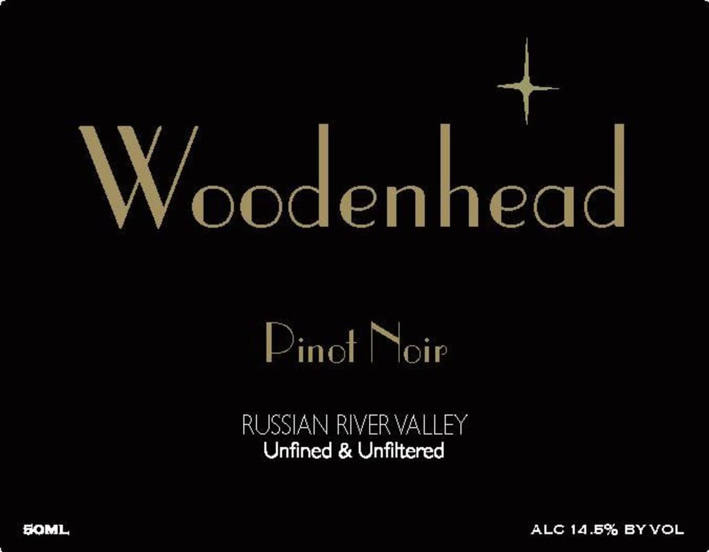 Woodenhead Russian River Valley Pinot Noir 2012 Front Label