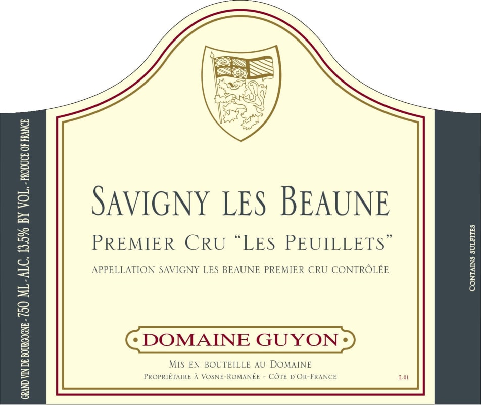 Domaine Guyon Savigny les Beaune Les Peuillets Premier Cru 2010 Front Label
