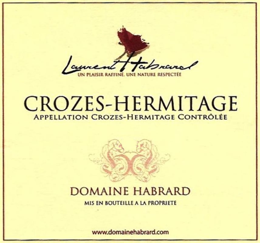 Domaine Habrard Crozes-Hermitage Blanc 2012 Front Label