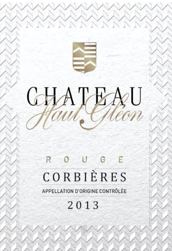 Domaine Haut-Gleon Corbieres Rouge 2013 Front Label