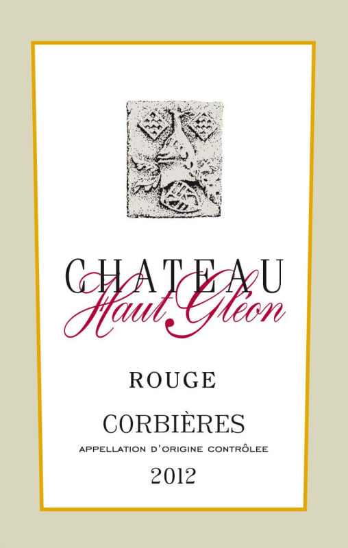 Domaine Haut-Gleon Corbieres Rouge 2012 Front Label