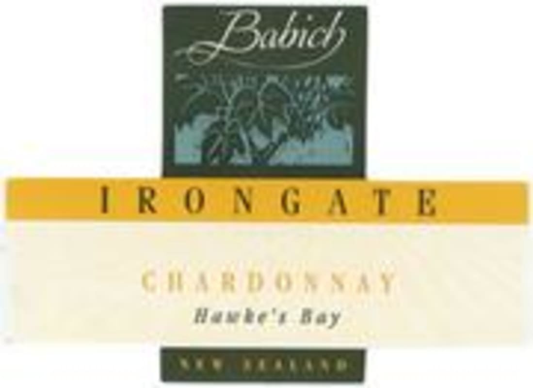 Babich Irongate Chardonnay 1998 Front Label