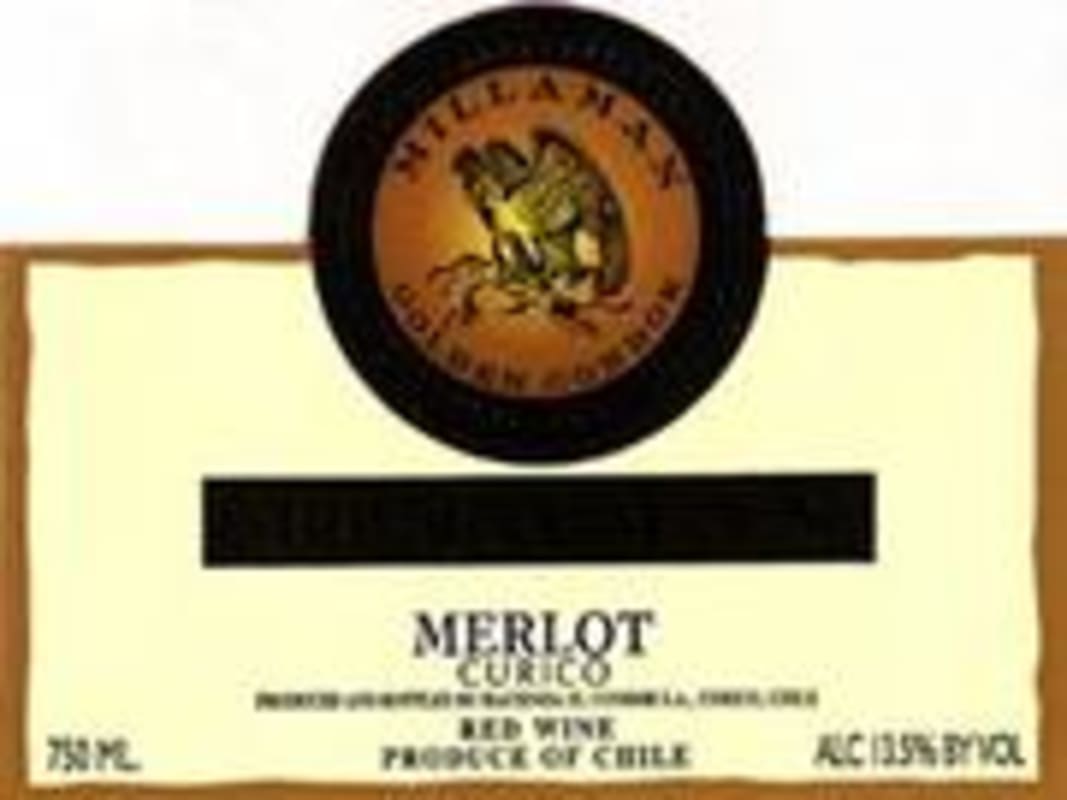 Millaman Merlot Front Label