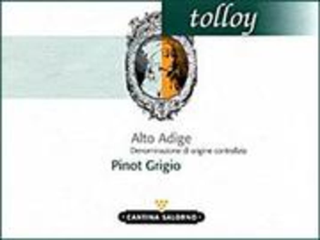 Tolloy Pinot Grigio 1999 Front Label