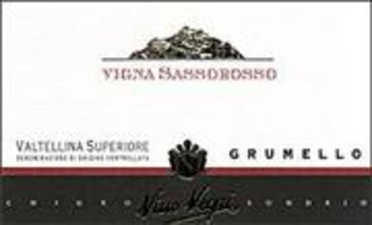 Nino Negri Grumello Vigna Sassorosso 1995 Front Label