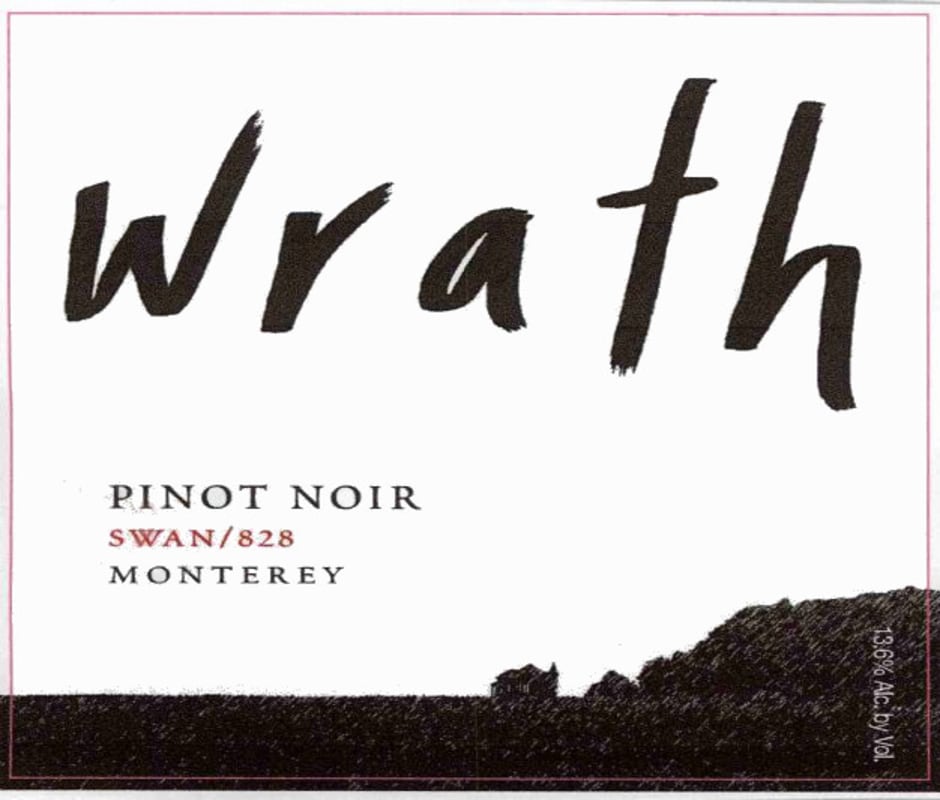 Wrath Swan 828 Pinot Noir 1982 Front Label