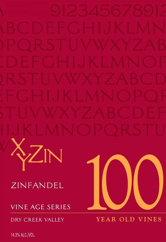 XYZin 100 Year Old Vines Zinfandel 2009 Front Label