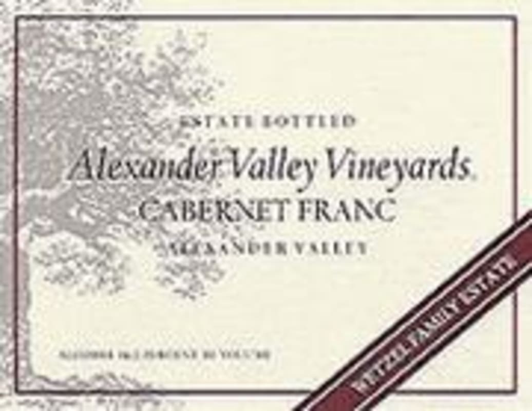Alexander Valley Vineyards Cabernet Franc 1999 Front Label