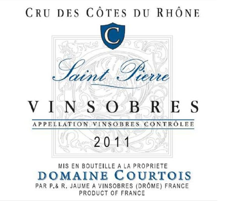 Domaine Jaume Vinsobres Saint Pierre 2011 Front Label
