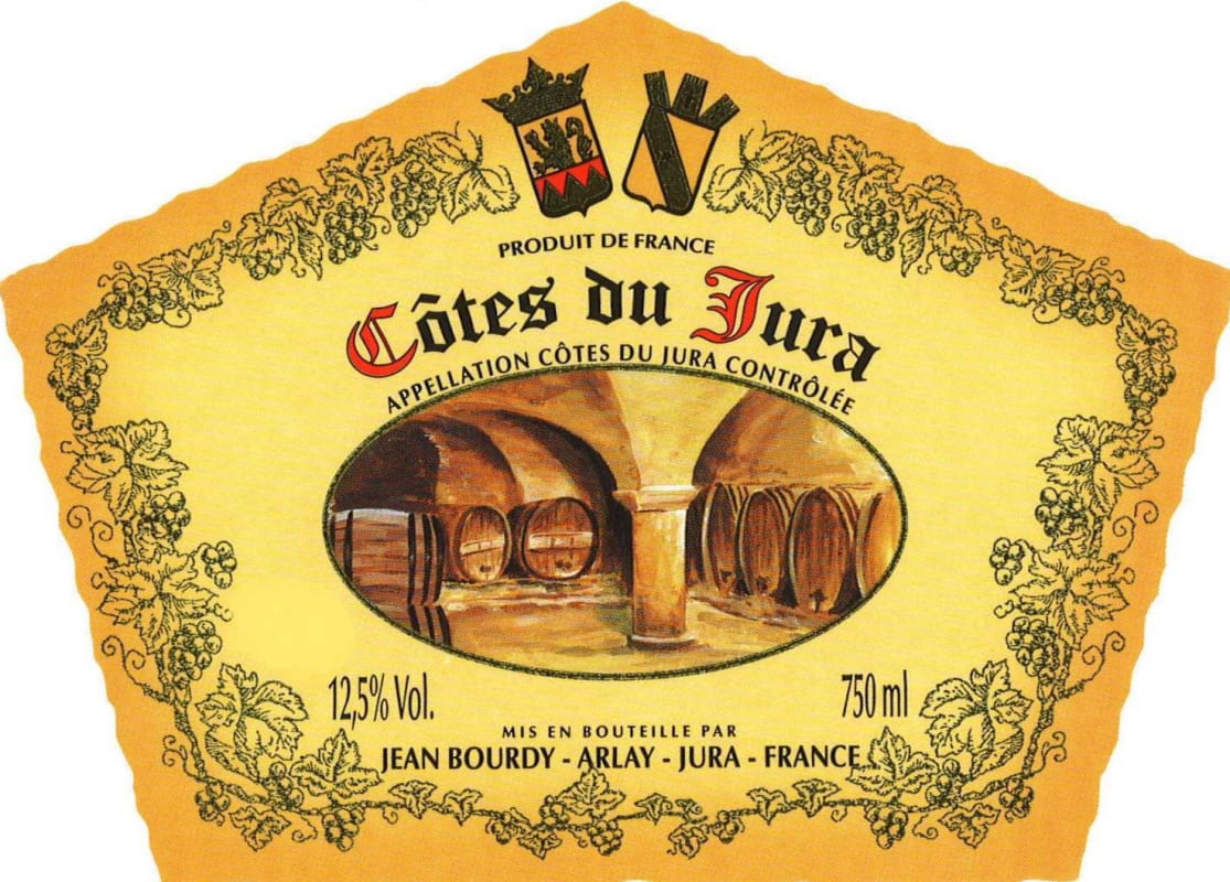 Jean Bourdy Cotes du Jura Blanc 2009 Front Label