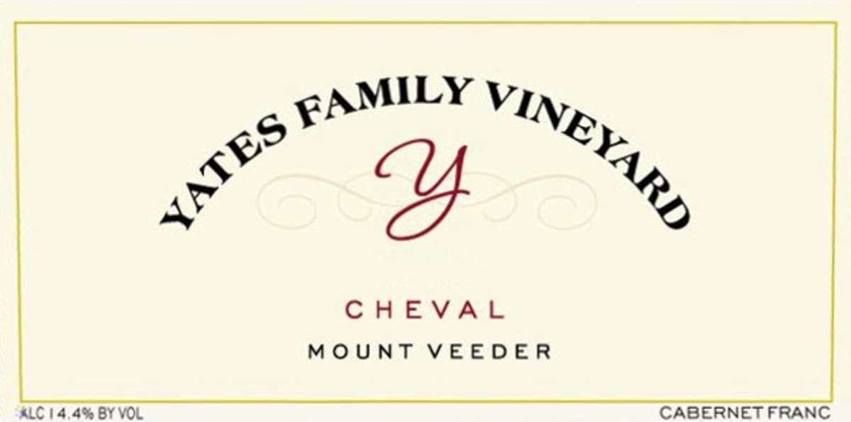 Yates Family Vineyard Cheval Cabernet Franc 2013 Front Label