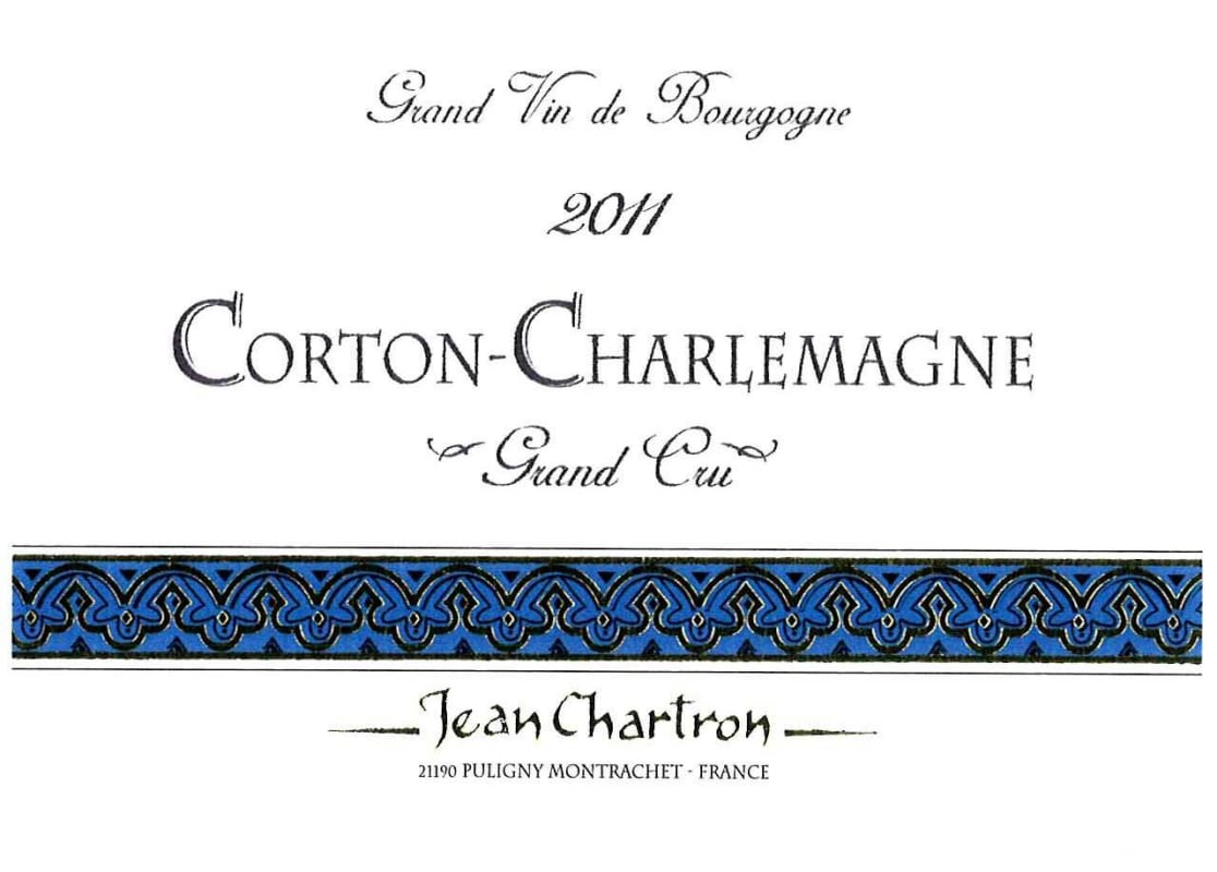 Domaine Jean Chartron Corton-Charlemagne Grand Cru 2011 Front Label