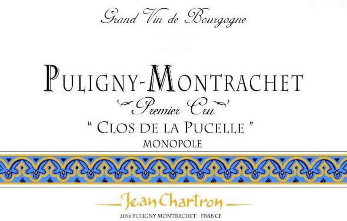 Domaine Jean Chartron Puligny-Montrachet Clos de la Pucelle Premier Cru 2013 Front Label