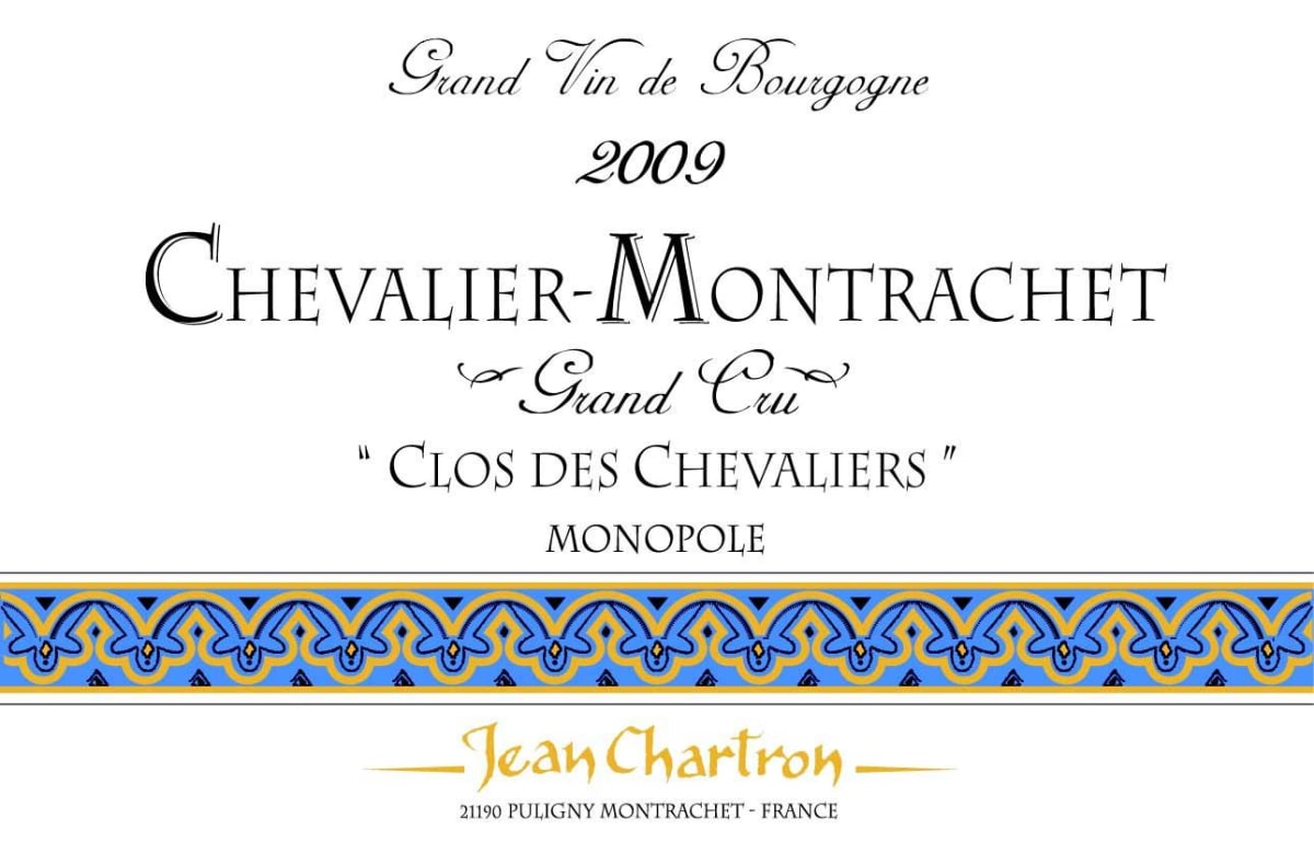 Domaine Jean Chartron Chevalier-Montrachet Clos des Chevaliers Grand Cru 2009 Front Label
