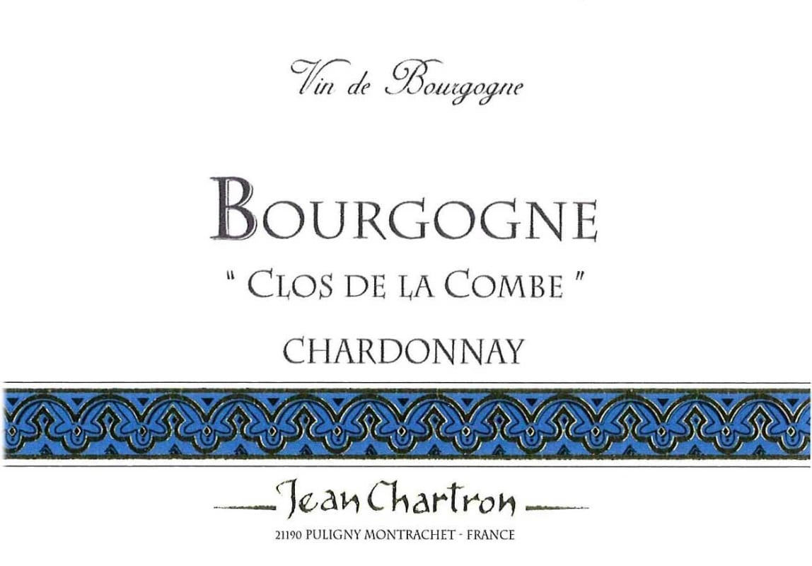Domaine Jean Chartron Bourgogne Clos de la Combe Chardonnay 2013 Front Label