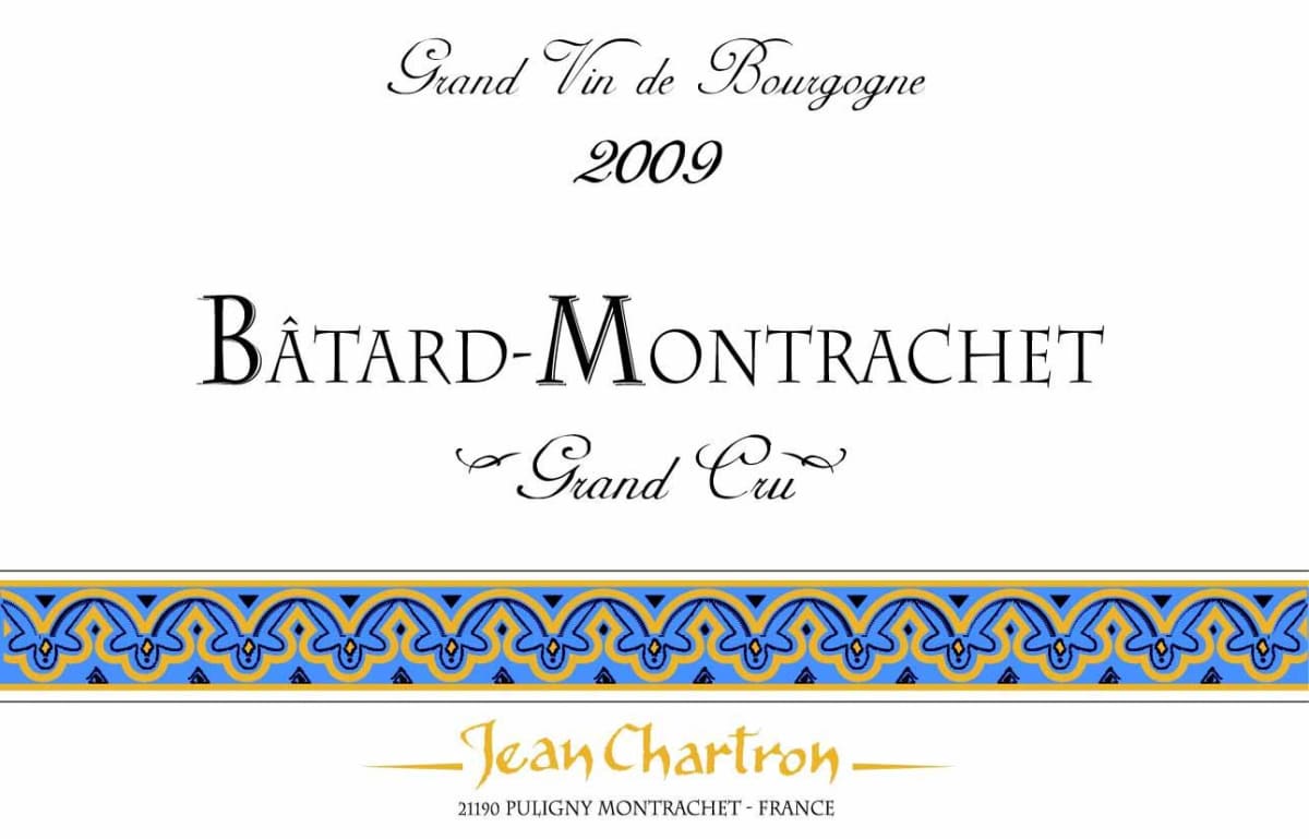 Domaine Jean Chartron Batard-Montrachet Grand Cru 2009 Front Label