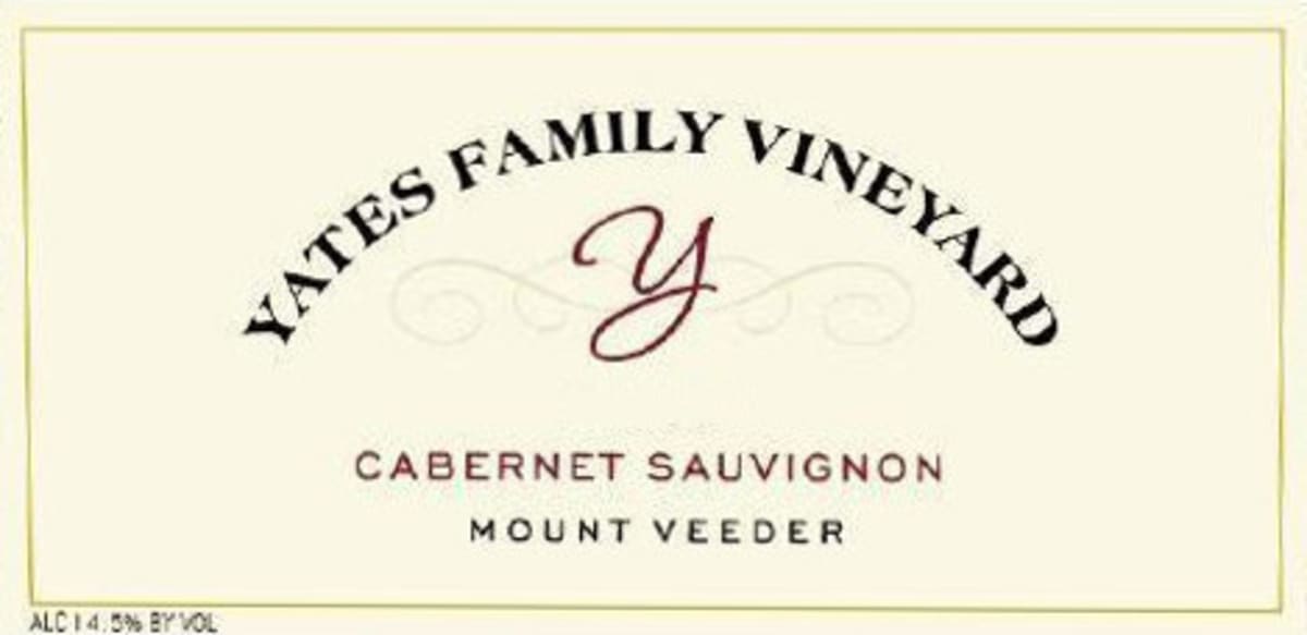 Yates Family Vineyard Cabernet Sauvignon 2009 Front Label