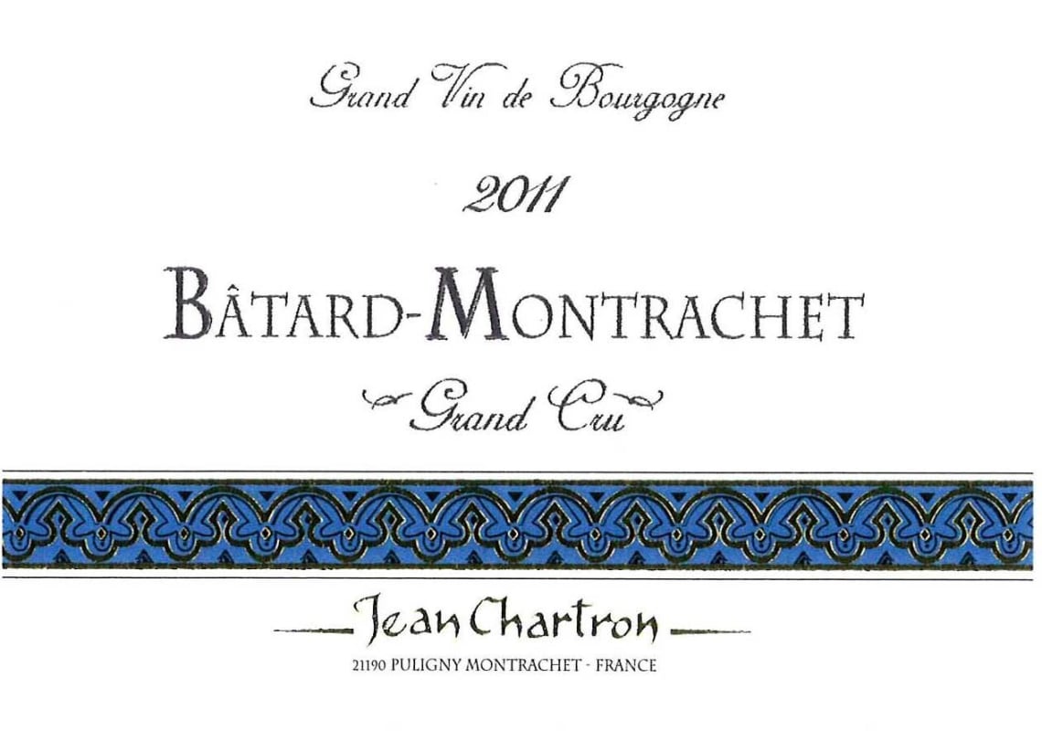 Domaine Jean Chartron Batard-Montrachet Grand Cru 2011 Front Label