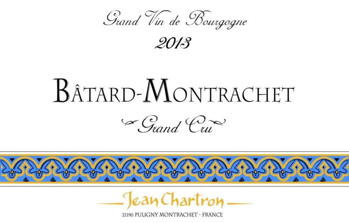 Domaine Jean Chartron Batard-Montrachet Grand Cru 2013 Front Label