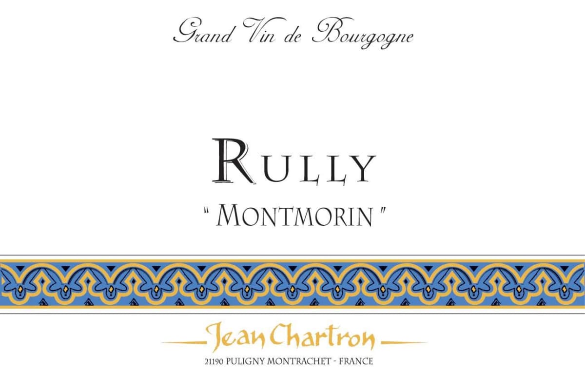 Domaine Jean Chartron Rully Montmorin 2012 Front Label