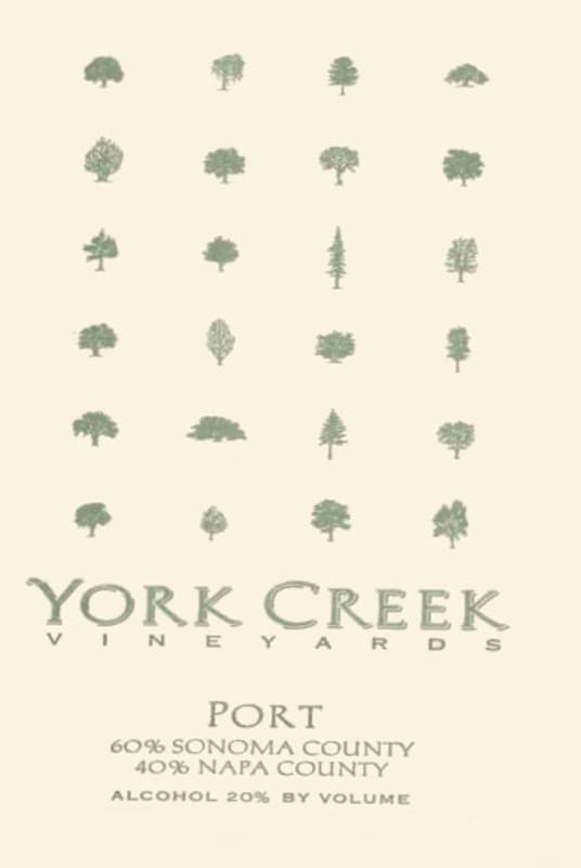 York Creek Port 2005 Front Label