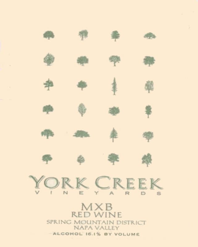 York Creek MXB Red 2005 Front Label