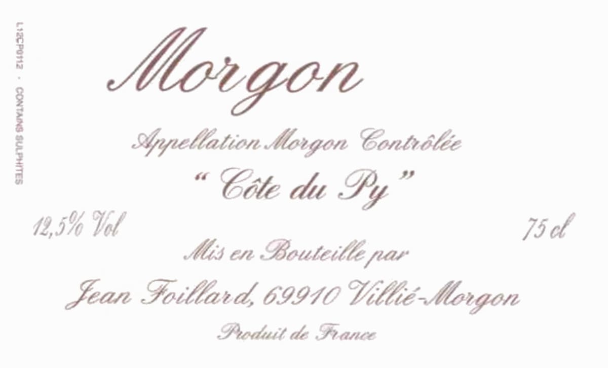 Domaine Jean Foillard Morgon Cote du Py 2013 Front Label