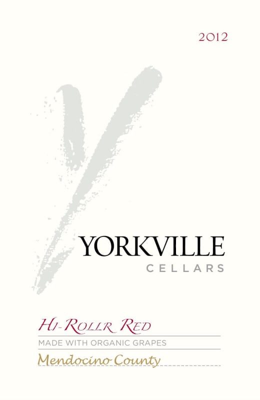 Yorkville Cellars Hi Roller Red 2012 Front Label