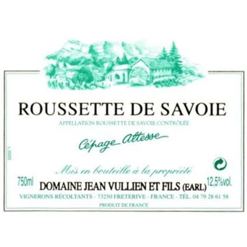 Domaine Jean Vullien Roussette de Savoie 2014 Front Label