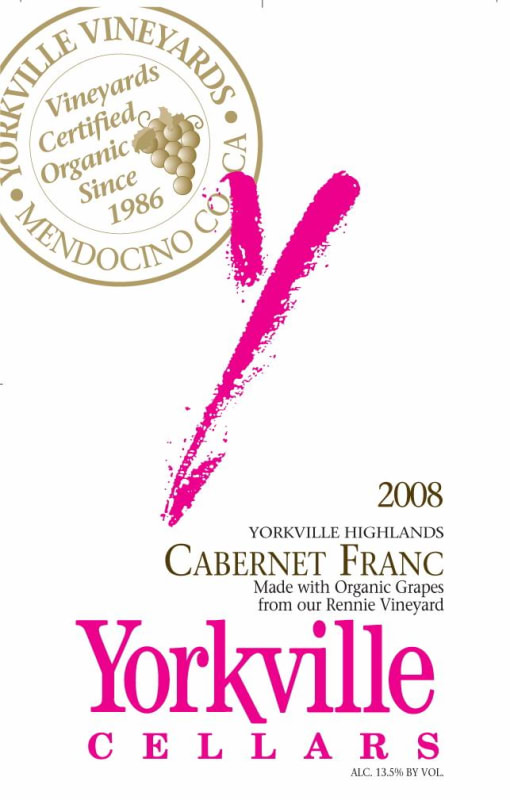 Yorkville Cellars Cabernet Franc 2008 Front Label