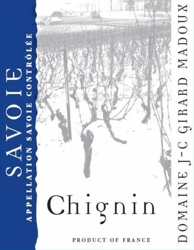 Domaine Jean-Charles Girard-Madoux Chignin 2011 Front Label