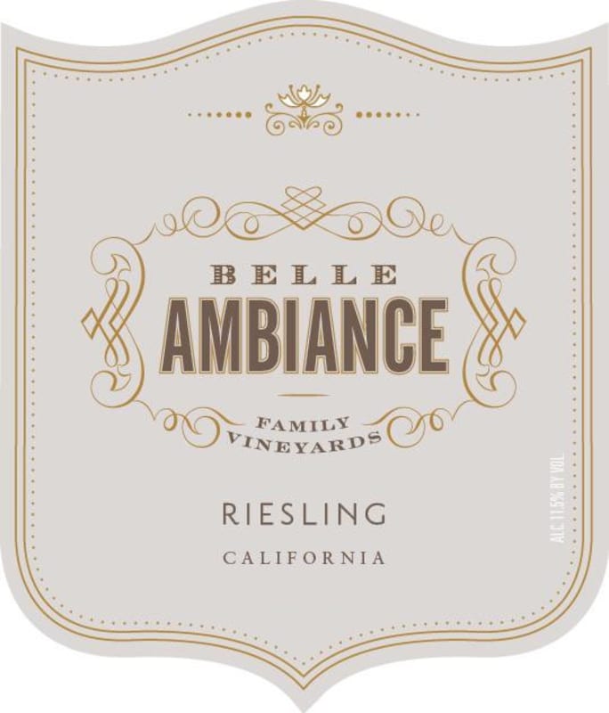 Belle Ambiance Riesling 2013 Front Label