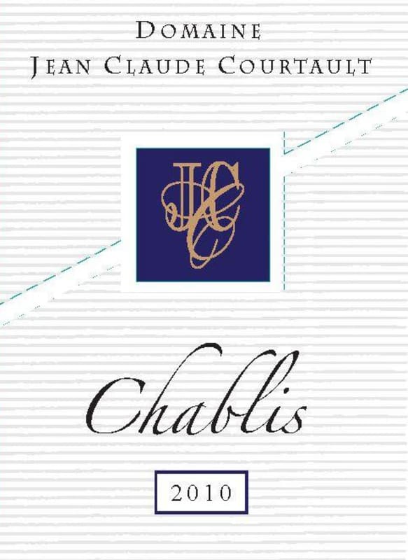 Domaine Jean-Claude Courtault Chablis 2010 Front Label