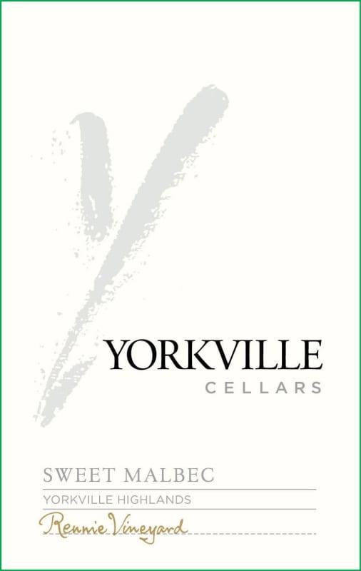 Yorkville Cellars Sweet Malbec 2013 Front Label