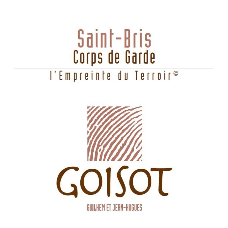 Domaine Goisot Saint-Bris Corps de Garde Fie Gris 2012 Front Label