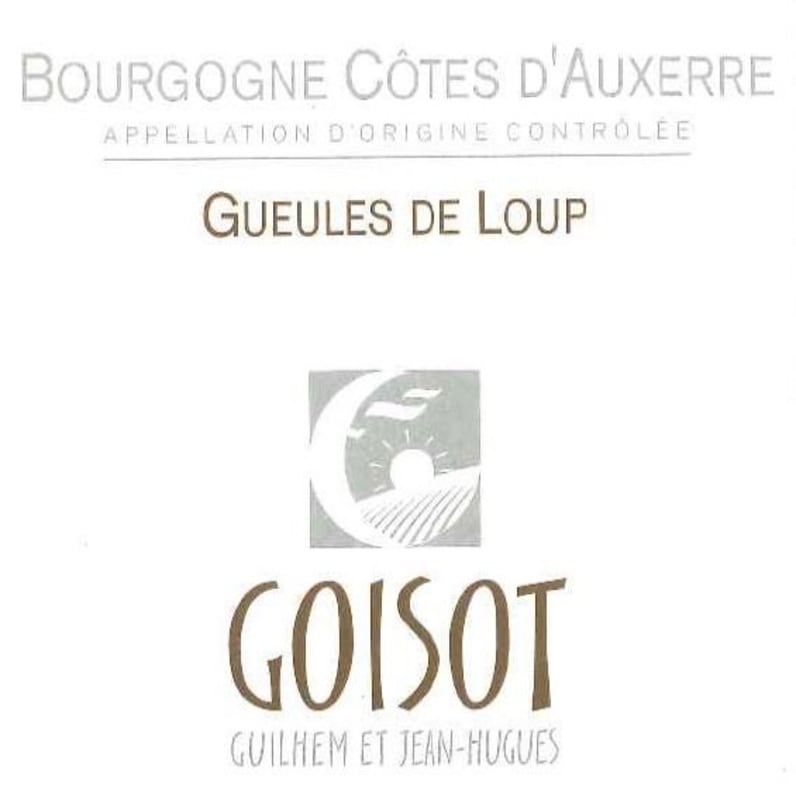 Domaine Goisot Bourgogne Cotes d'Auxerre Gueules de Loup 2013 Front Label