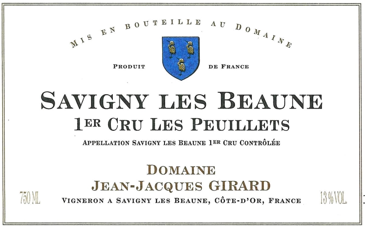 Domaine Jean-Jacques Girard Savigny les Beaune Les Peuillets Premier Cru 2005 Front Label