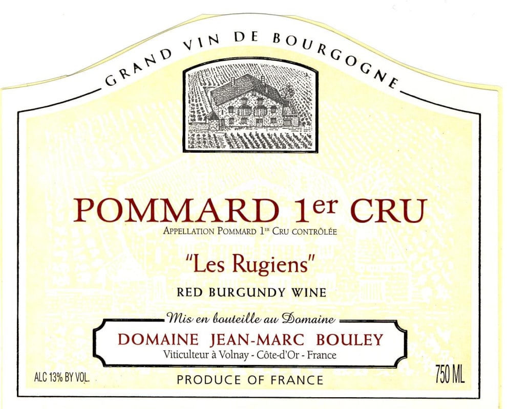 Domaine Jean-Marc et Thomas Bouley Pommard Les Rugiens Premier Cru 2005 Front Label