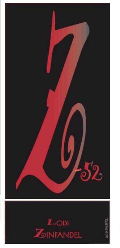 Z-52 Lodi Zinfandel 2012 Front Label