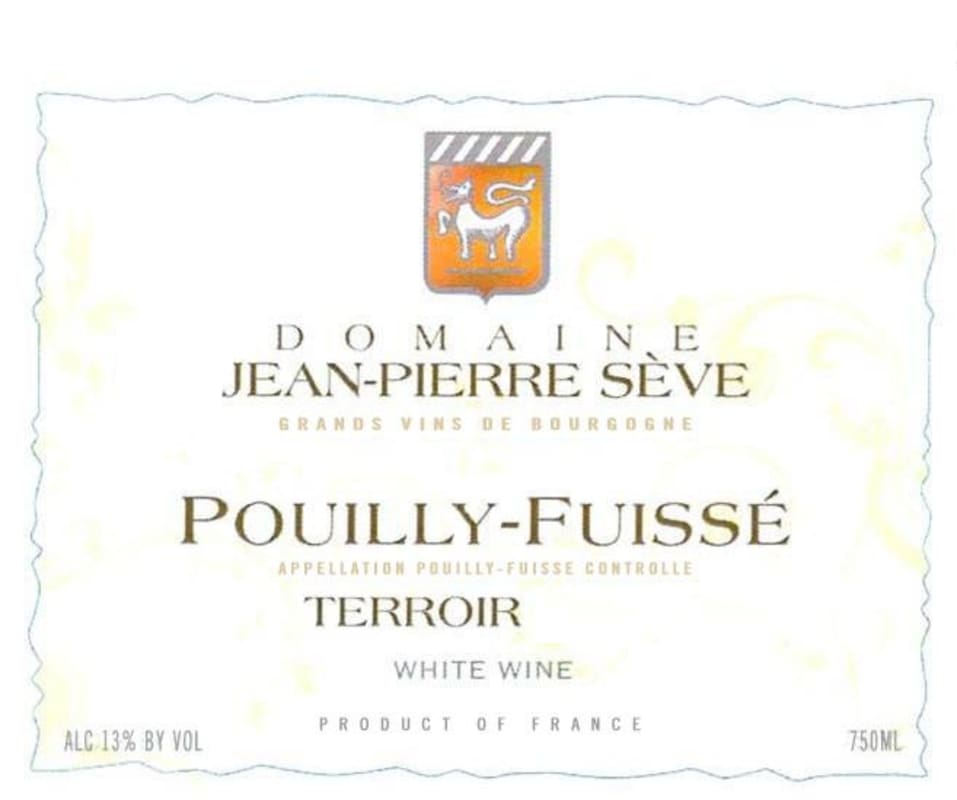 Domaine Jean-Pierre Seve Pouilly-Fuisse Terroir 2010 Front Label