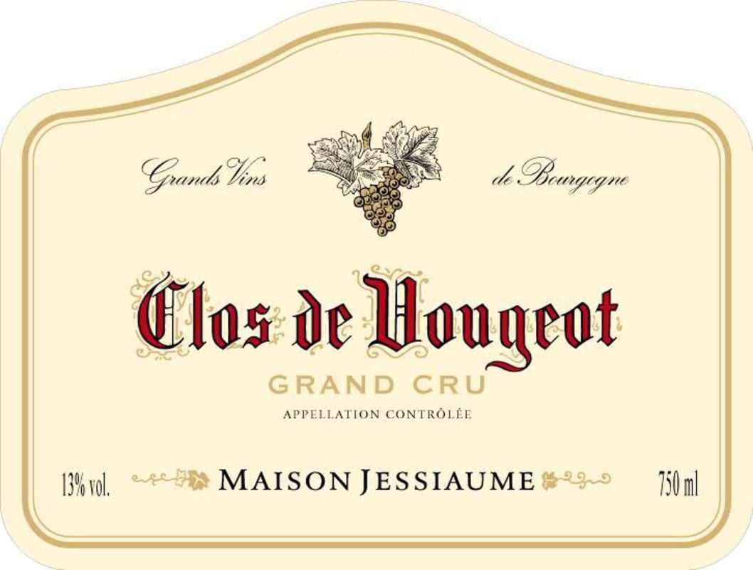 Domaine Jessiaume Clos Vougeot Grand Cru 2011 Front Label