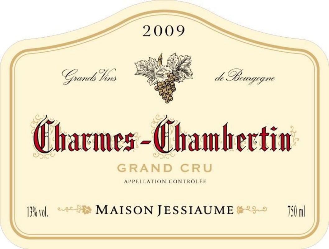 Domaine Jessiaume Charmes-Chambertin Grand Cru 2009 Front Label