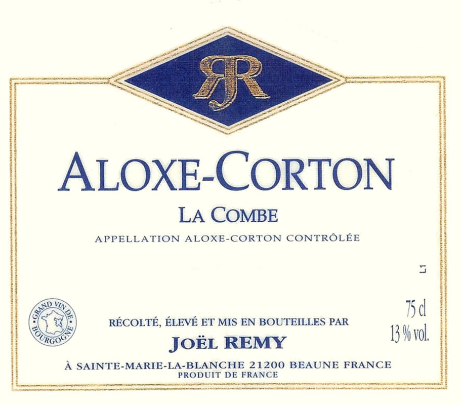 Domaine Joel Remy Aloxe-Corton Les Combes 2013 Front Label
