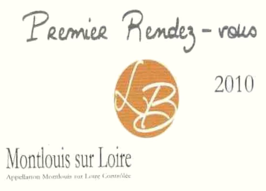 Domaine Jousset Montlouis Premier Rendez-Vous Sec 2010 Front Label