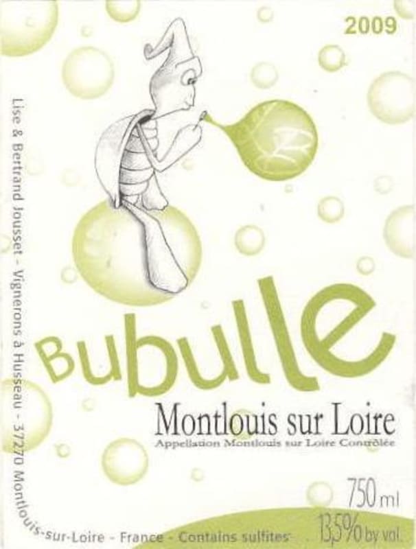 Domaine Jousset Montlouis Bubulle 2009 Front Label