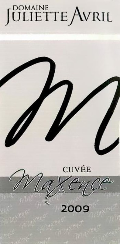 Domaine Juliette Avril Chateauneuf-du-Pape Cuvee Maxence 2009 Front Label