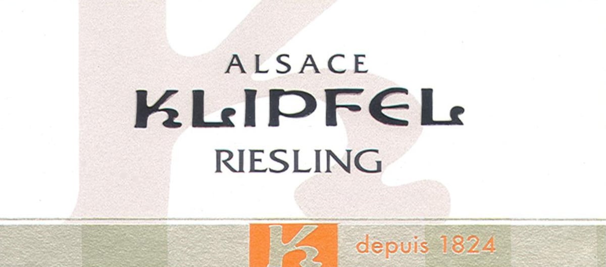 Domaine Klipfel Cuvee Louis Riesling 2012 Front Label